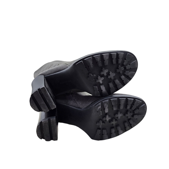 Kenneth Cole Women's Suede Leather Knee High Boots Gray- 7 - Picture 6 of 8